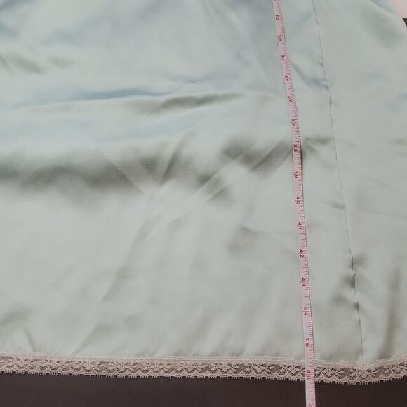 "VINTAGE" 1960's VAN RAALTE Long Gown. Baby blue. Size M - Picture 7 of 8